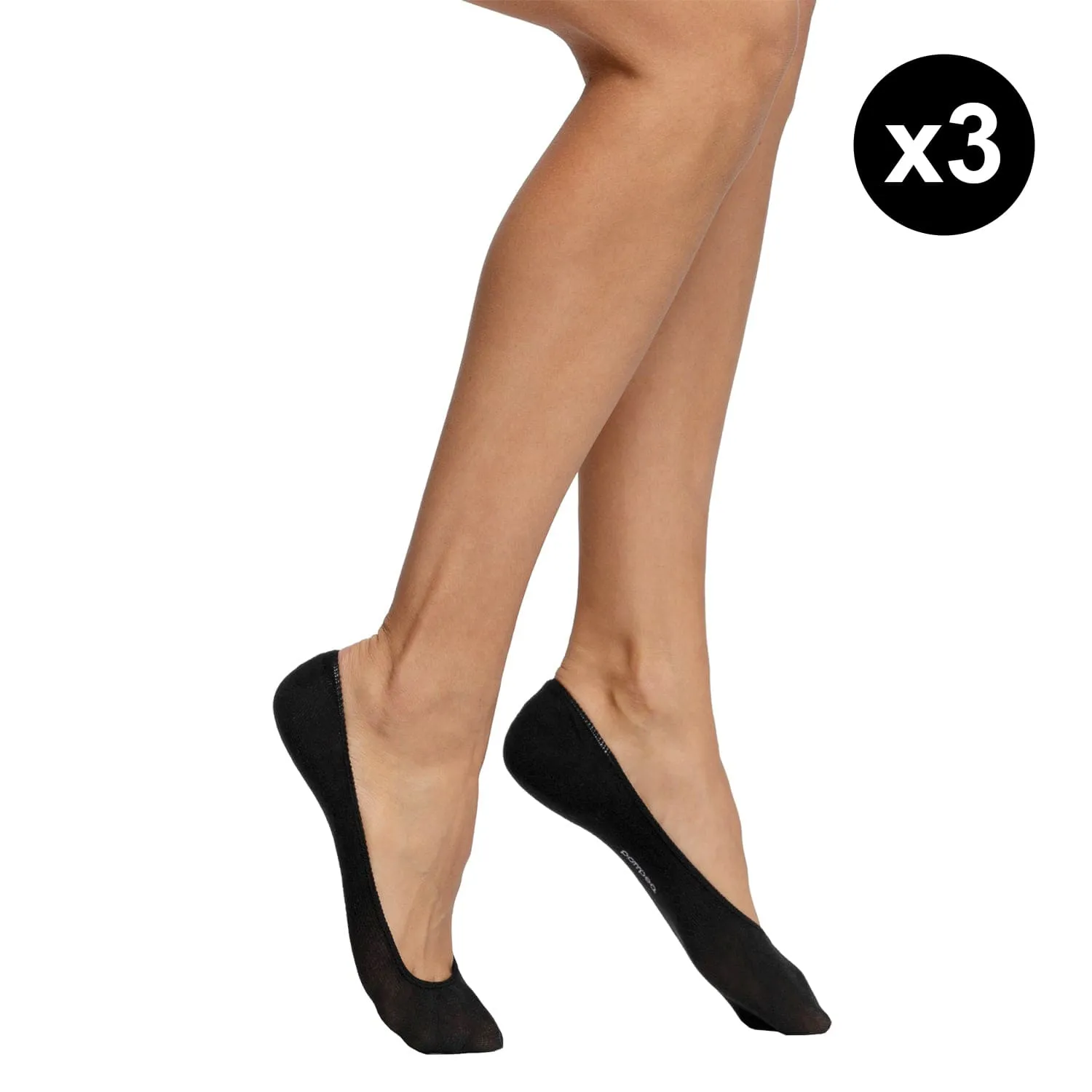 Pompea Salvapiedi da Donna e Uomo in Cotone con Antiscivolo in Silicone da 3 Paia Pompea Salvapiedi da Donna e Uomo in Cotone con Antiscivolo in Silicone da 3 Paia