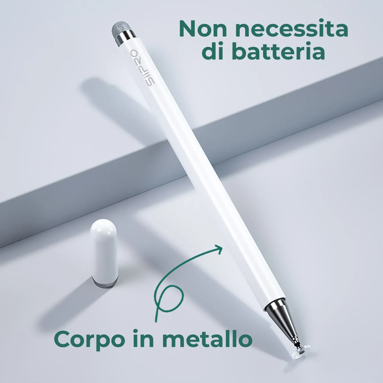 Siipro 2-in-1 Touch Screen Stylus Pen, Capacitive Pen with High-Sensitivity Disc, Magnetic Cap, Universal for All Devices with 1 Spare Tip Siipro 2-in-1 Touch Screen Stylus Pen, Capacitive Pen with High-Sensitivity Disc, Magnetic Cap, Universal for All Devices with 1 Spare Tip - Image 2