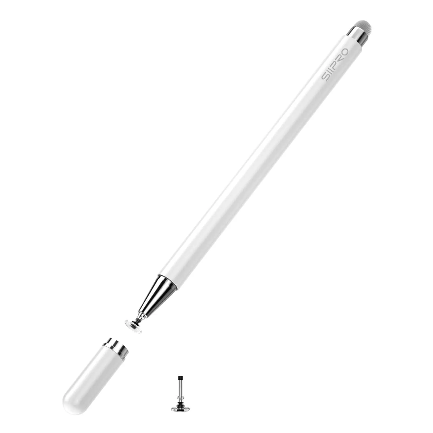 Siipro 2-in-1 Touch Screen Stylus Pen, Capacitive Pen with High-Sensitivity Disc, Magnetic Cap, Universal for All Devices with 1 Spare Tip Siipro 2-in-1 Touch Screen Stylus Pen, Capacitive Pen with High-Sensitivity Disc, Magnetic Cap, Universal for All Devices with 1 Spare Tip